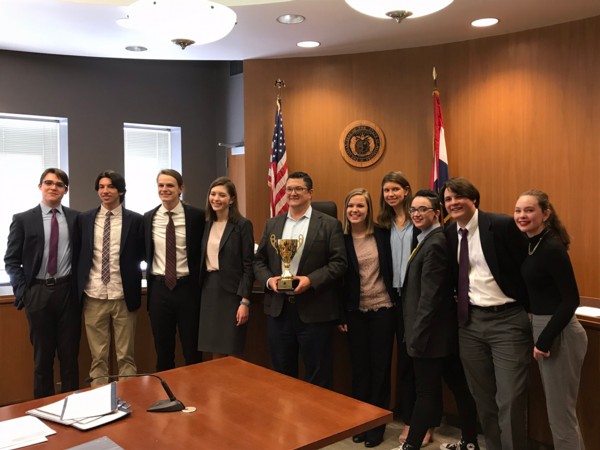 Kirkwood High School (STL) won second place at the State Championship of the Missouri High School Mock Trial Competition