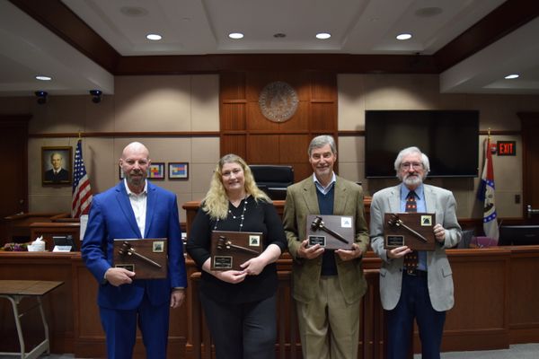 David Cox, Rebecca Nickelson, Peter Stragand, and Randy Pierce