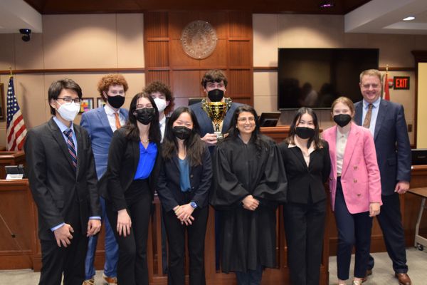 Clayton High School High School (STL) won second place at the State Championship of the Missouri High School Mock Trial Competition