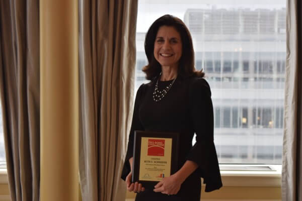 The winning individual for the 2018 Hon. Richard B. Teitelman Memorial St. Louis Pro Bono Challenge was Ruth Schneider, with RCJ Law, LLC, who reported providing 334.4 hours.